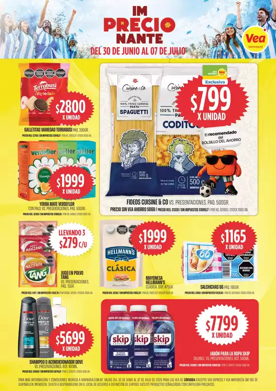 Catálogo Supermercados Vea | Volante imPRECIOnante Córdoba | 2026-06-30T00:00:00.000Z - 2026-07-07T00:00:00.000Z