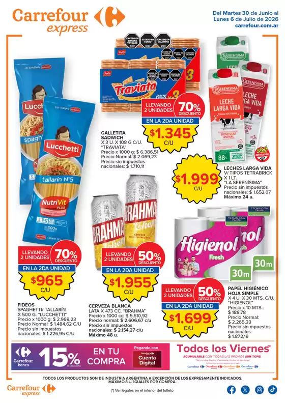 Catálogo Carrefour Express | Carrefour Express 30 Junio | 2026-06-30T00:00:00.000Z - 2026-07-06T00:00:00.000Z