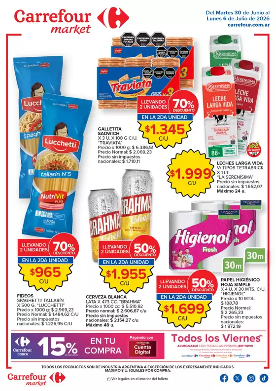Catálogo Carrefour Market | Market Paraná Concordia | 2026-06-30T00:00:00.000Z - 2026-07-07T00:00:00.000Z