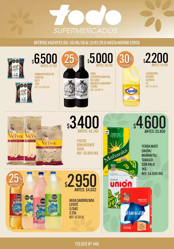 Catálogo Supermercados Todo | FOLDER TODO 446 | 2026-06-30T00:00:00.000Z - 2026-07-13T00:00:00.000Z
