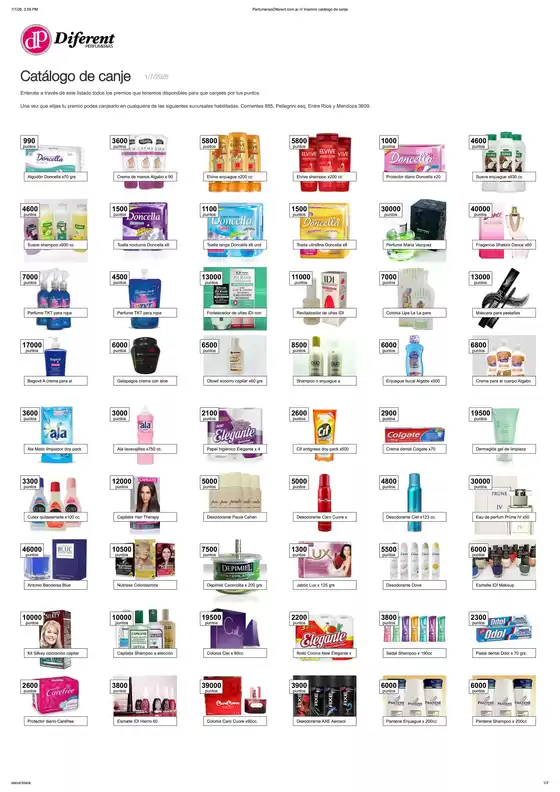 Catálogo Diferent Perfumerias | Catálogo de canje! | 2026-07-01T00:00:00.000Z - 2026-07-31T00:00:00.000Z