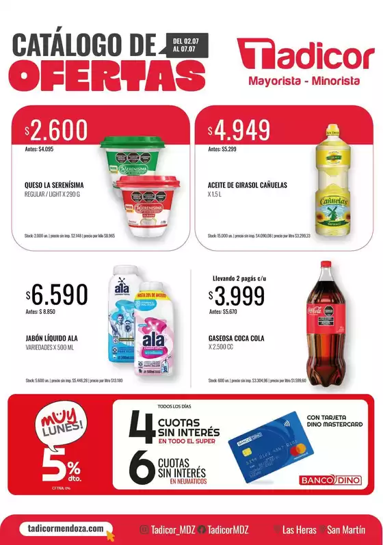 Catálogo Supermercados Tadicor en La Paternal | Catálogo Supermercados Tadicor | 2026-07-02T00:00:00.000Z - 2026-07-07T00:00:00.000Z