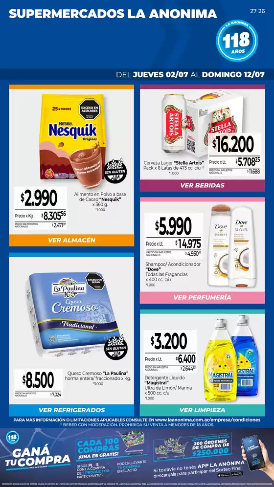 Catálogo La Anonima en Rivadavia (San Juan) | Insuperables | 2026-07-02T00:00:00.000Z - 2026-07-12T00:00:00.000Z