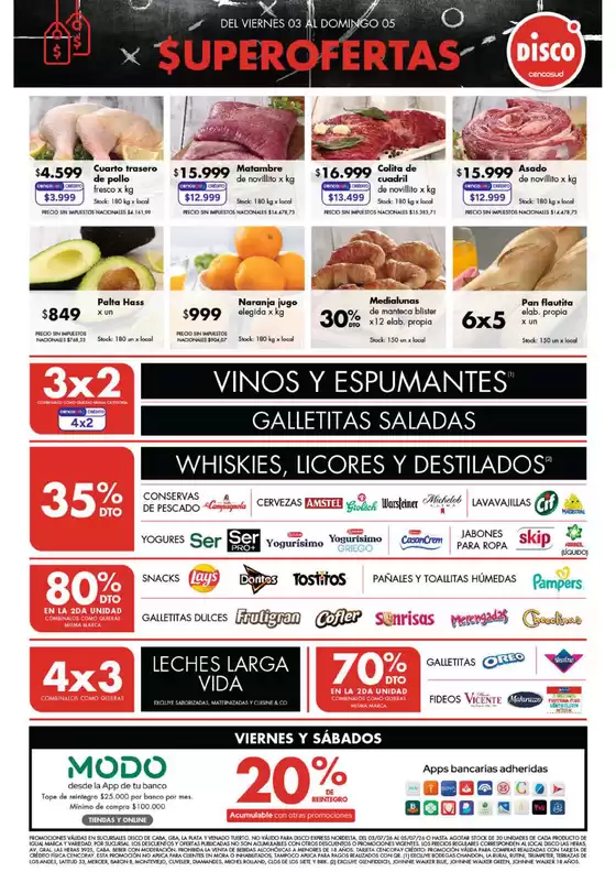 Catálogo Disco | Ofertas | Bs. As. y Santa Fé | 2026-07-03T00:00:00.000Z - 2026-07-05T00:00:00.000Z