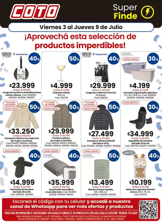 Catálogo Coto | Coto Afiche Renova Productos | 2026-07-03T00:00:00.000Z - 2026-07-09T00:00:00.000Z