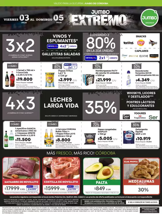 Catálogo Jumbo | Ofertas | Córdoba | 2026-07-03T00:00:00.000Z - 2026-07-05T00:00:00.000Z