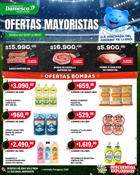 Catálogo Supermercados Damesco | Ofertas mayorista 2 al 8 07 | 2026-07-02T00:00:00.000Z - 2026-07-08T00:00:00.000Z