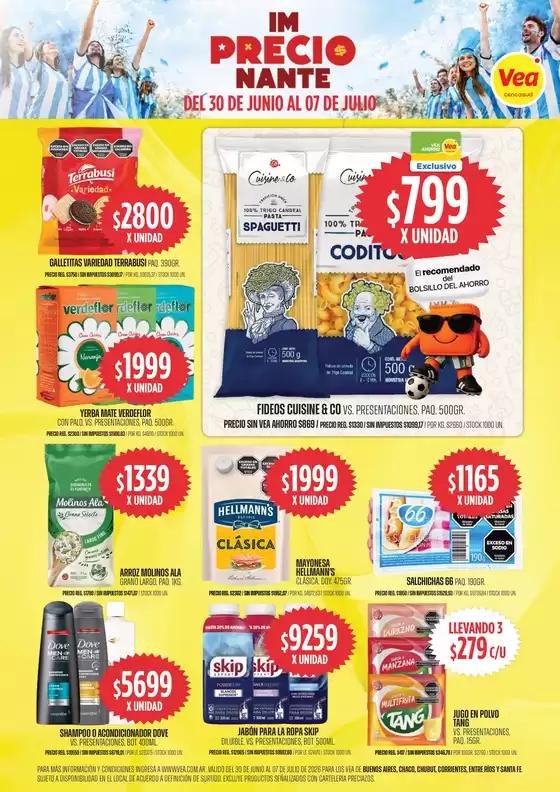 Catálogo Supermercados Vea | Volante imPRECIOnante | BA Nea Chubut | 2026-06-30T00:00:00.000Z - 2026-07-07T00:00:00.000Z
