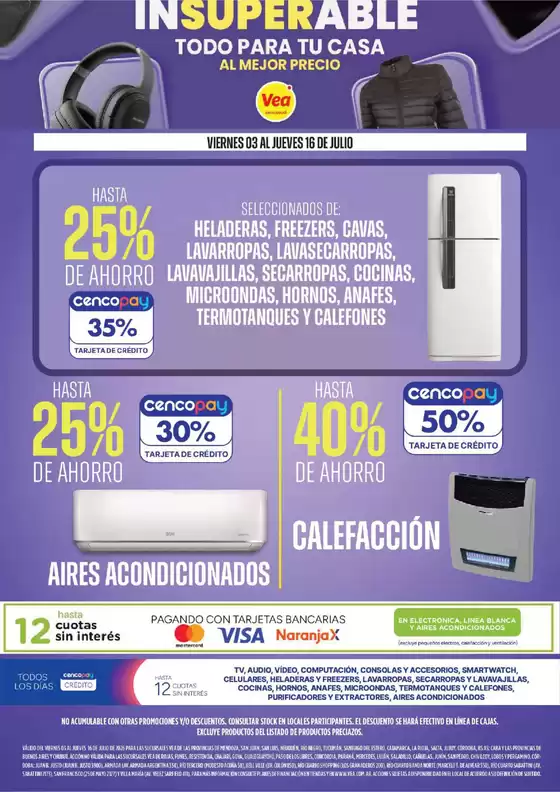 Catálogo Supermercados Vea en El Jagüel | InSuperable | Todo para tu casa al mejor precio | 2026-07-03T00:00:00.000Z - 2026-07-16T00:00:00.000Z