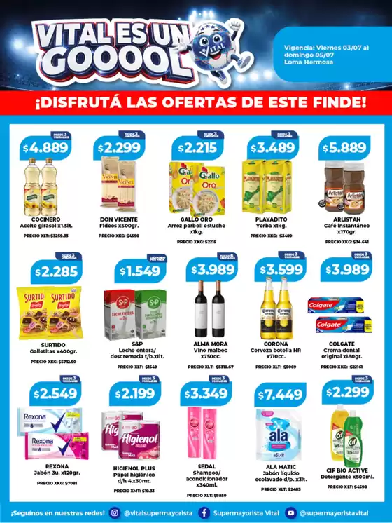 Catálogo Supermayorista Vital | Grandes descuentos en productos seleccionados | 2026-07-05T00:00:00.000Z - 2026-07-19T00:00:00.000Z