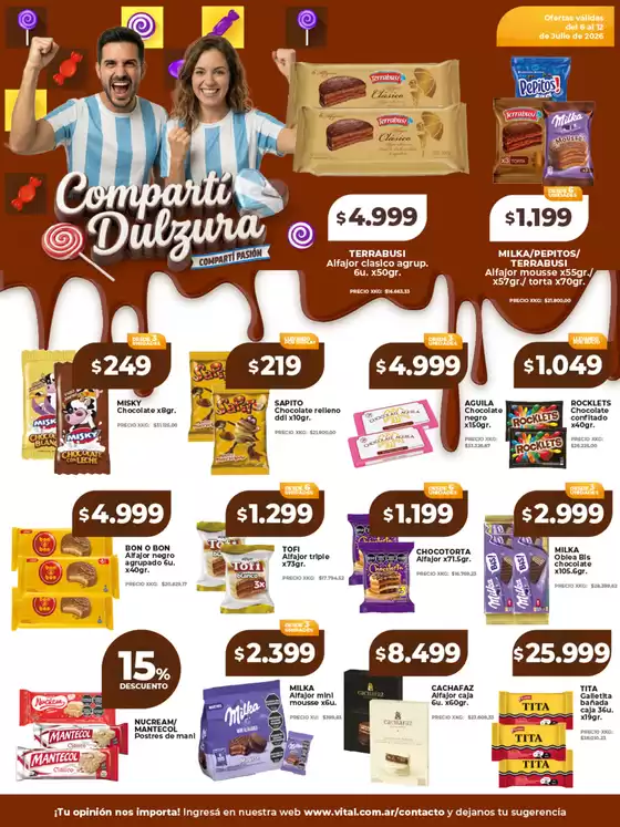 Catálogo Supermayorista Vital | Compartí dulzura | | 2026-07-06T00:00:00.000Z - 2026-07-12T00:00:00.000Z
