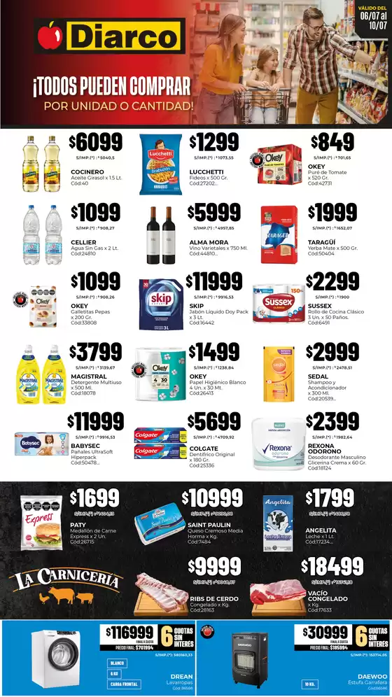 Catálogo Diarco | OFERTAS PUEBLO SUR | 2026-07-06T00:00:00.000Z - 2026-07-10T00:00:00.000Z