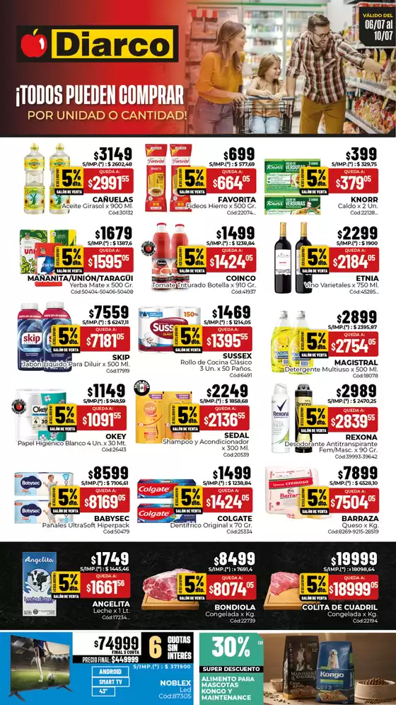 Catálogo Diarco | OFERTAS GBA | 2026-07-06T00:00:00.000Z - 2026-07-10T00:00:00.000Z
