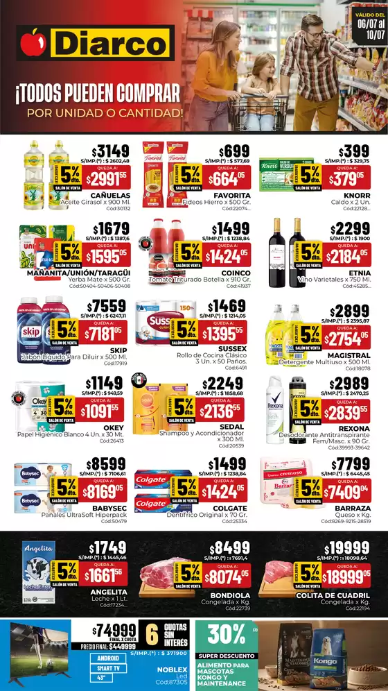 Catálogo Diarco | OFERTAS INTERIOR | 2026-07-06T00:00:00.000Z - 2026-07-10T00:00:00.000Z