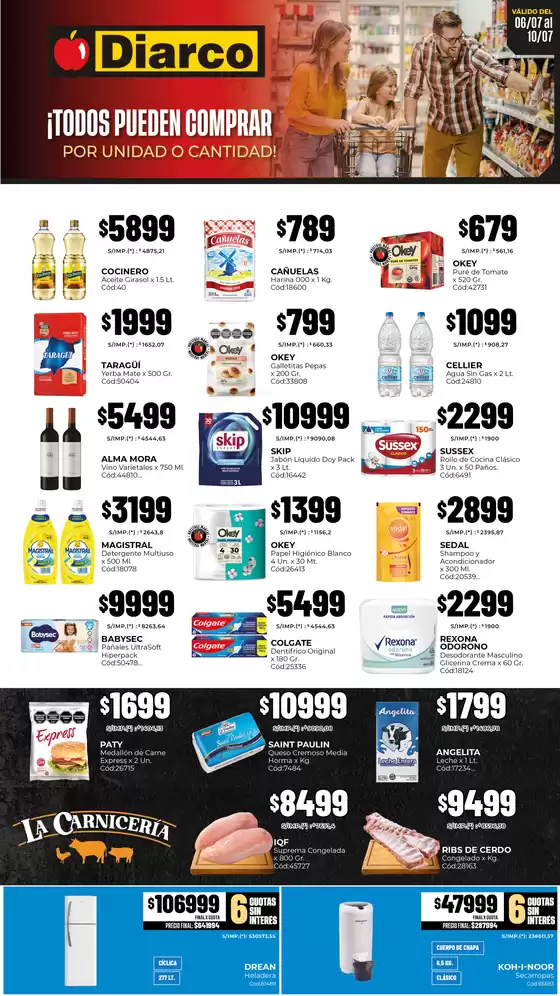 Catálogo Diarco | OFERTAS PUEBLO INTERIOR | 2026-07-06T00:00:00.000Z - 2026-07-10T00:00:00.000Z