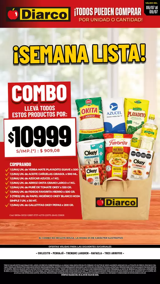 Catálogo Diarco | SEMANA LISTA | 2026-07-06T00:00:00.000Z - 2026-07-09T00:00:00.000Z
