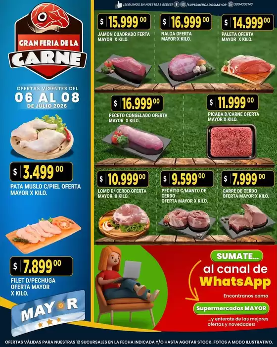 Catálogo Supermercados Mayor en Buenos Aires | Gran variedad de ofertas | 2026-07-06T00:00:00.000Z - 2026-07-08T00:00:00.000Z