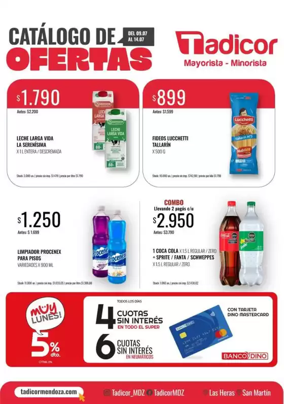 Catálogo Supermercados Tadicor | Catálogo Supermercados Tadicor | 2026-07-09T00:00:00.000Z - 2026-07-14T00:00:00.000Z