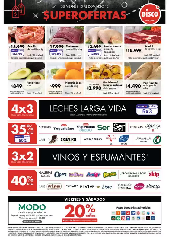 Catálogo Disco | Ofertas | Córdoba | 2026-07-10T00:00:00.000Z - 2026-07-12T00:00:00.000Z