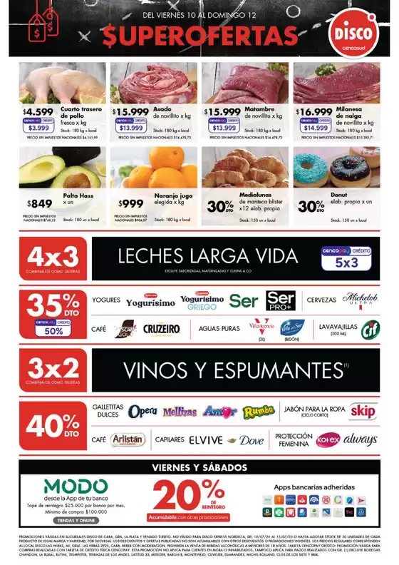 Catálogo Disco | Ofertas | Bs. As. y Santa Fé | 2026-07-10T00:00:00.000Z - 2026-07-12T00:00:00.000Z