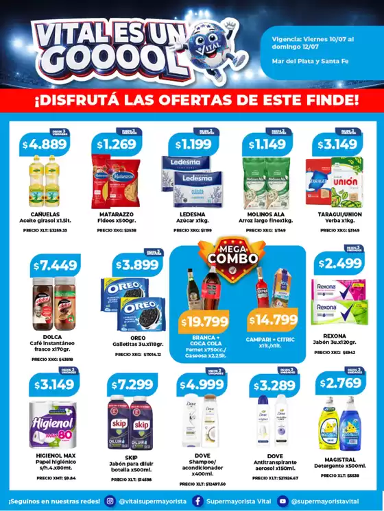 Catálogo Supermayorista Vital | Excelente oferta para cazadores de gangas | 2026-07-10T00:00:00.000Z - 2026-07-12T00:00:00.000Z
