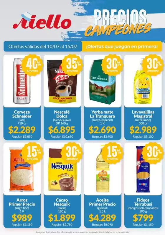 Catálogo Supermercados Aiello | Ofertas Supermercados Aiello | 2026-07-10T00:00:00.000Z - 2026-07-16T00:00:00.000Z