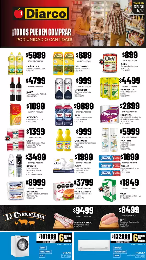 Catálogo Diarco | OFERTAS PUEBLO INTERIOR | 2026-07-13T00:00:00.000Z - 2026-07-17T00:00:00.000Z
