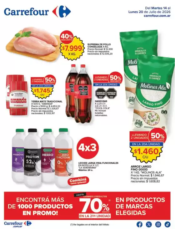 Catálogo Carrefour | Carrefour Hiper 14 Julio | 2026-07-14T00:00:00.000Z - 2026-07-21T00:00:00.000Z