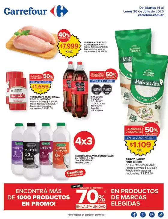 Catálogo Carrefour en Trujui | Carrefour Hiper 14 Julio | 2026-07-14T00:00:00.000Z - 2026-07-21T00:00:00.000Z