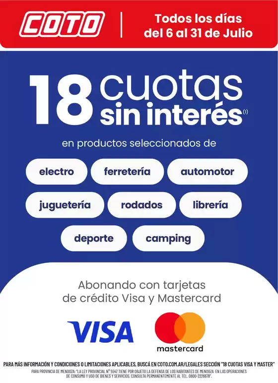 Catálogo Coto | Coto 18 CSI Visa Master Julio | 2026-07-06T00:00:00.000Z - 2026-07-31T00:00:00.000Z