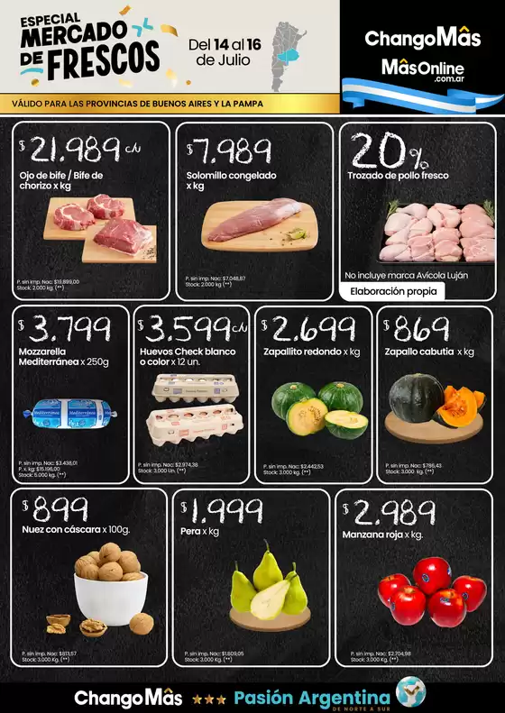 Catálogo Changomas | Especial mercado de frescos! | 2026-07-15T00:00:00.000Z - 2026-07-16T00:00:00.000Z