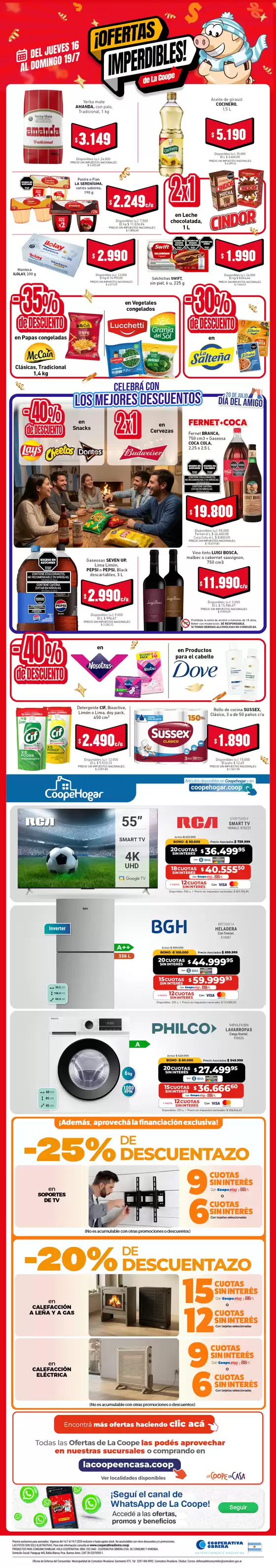 Catálogo Cooperativa Obrera en Tristán Suárez | Imperdibles 16072026 | 2026-07-16T00:00:00.000Z - 2026-07-19T00:00:00.000Z