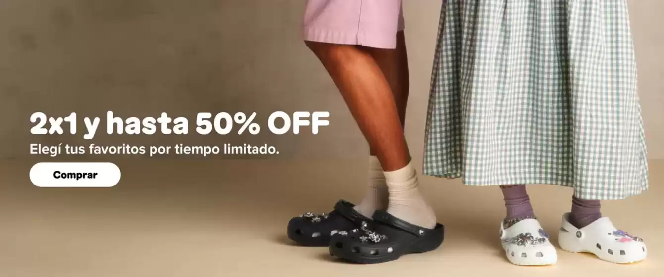 Catálogo Crocs | Promocion! | 2026-07-16T00:00:00.000Z - 2026-08-05T00:00:00.000Z