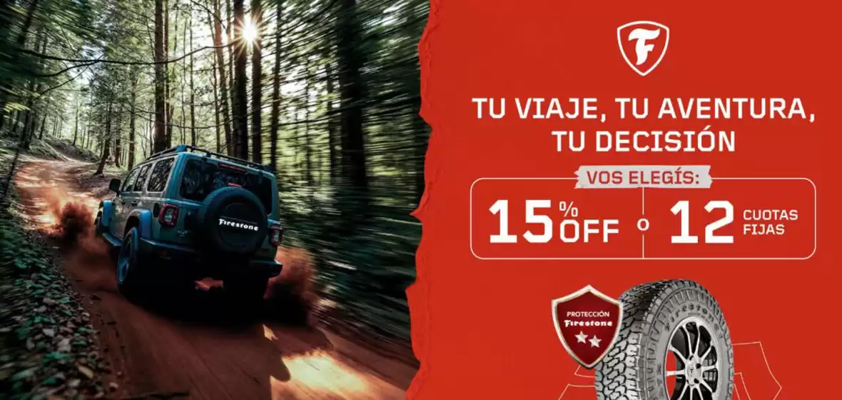 Catálogo Firestone | Promociones! | 2026-07-17T00:00:00.000Z - 2026-08-05T00:00:00.000Z