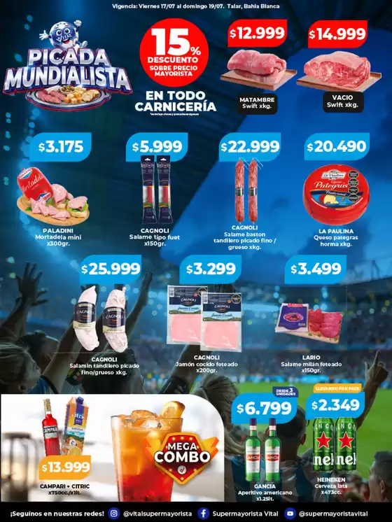 Catálogo Supermayorista Vital | Ofertas principales para ahorradores | 2026-07-17T00:00:00.000Z - 2026-07-19T00:00:00.000Z