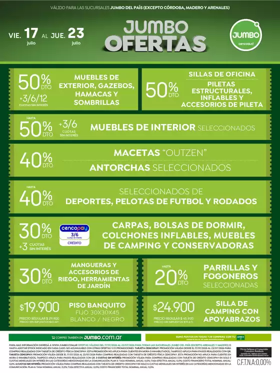 Catálogo Jumbo en Salliqueló | Ofertas Electro y Hogar | 2026-07-17T00:00:00.000Z - 2026-07-22T00:00:00.000Z