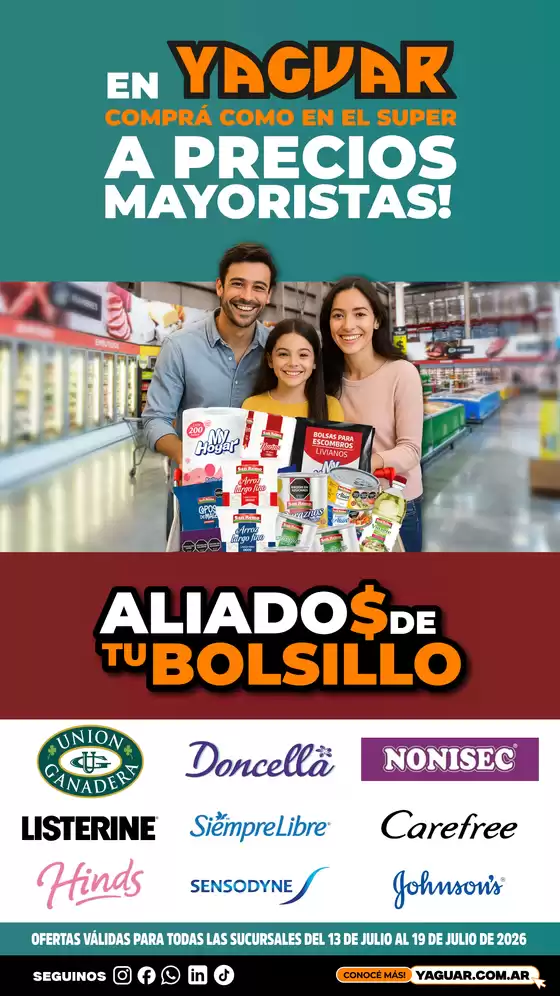Catálogo Supermercados Yaguar | 1594 Aliados agregado 1783956220 | 2026-07-13T00:00:00.000Z - 2026-07-19T00:00:00.000Z