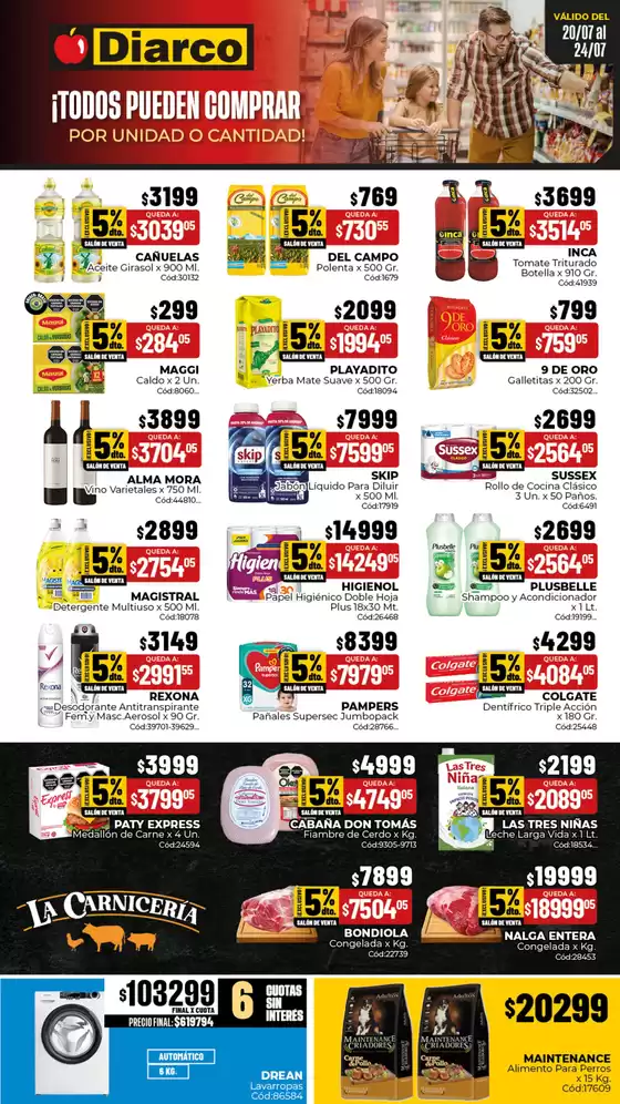 Catálogo Diarco en Belén de Escobar | OFERTAS TDF | 2026-07-20T00:00:00.000Z - 2026-07-24T00:00:00.000Z