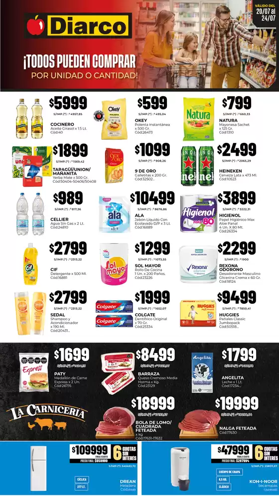 Catálogo Diarco | OFERTAS PUEBLO INTERIOR | 2026-07-20T00:00:00.000Z - 2026-07-24T00:00:00.000Z