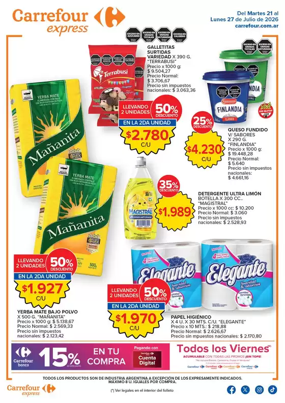 Catálogo Carrefour Express | Carrefour Express 21 Julio | 2026-07-21T00:00:00.000Z - 2026-07-28T00:00:00.000Z