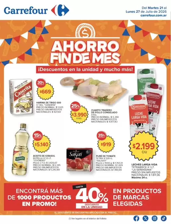 Catálogo Carrefour en Río Grande | Carrefour Hiper 21 Julio | 2026-07-21T00:00:00.000Z - 2026-07-28T00:00:00.000Z