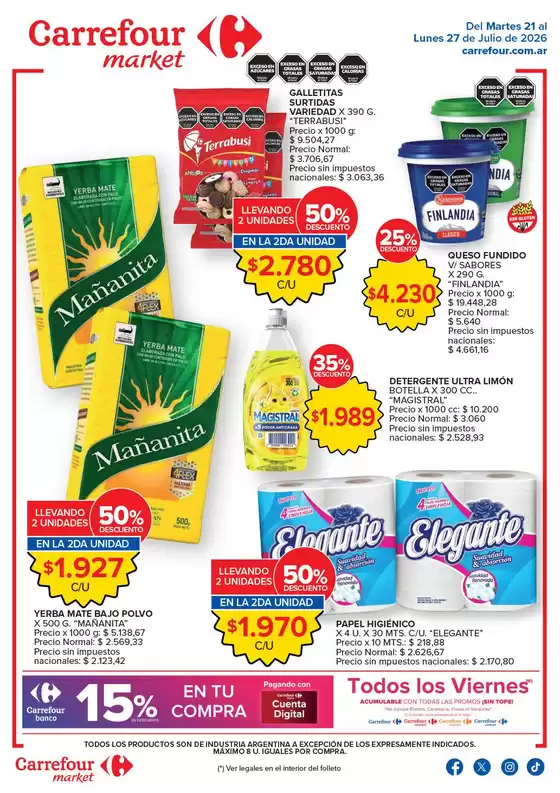 Catálogo Carrefour Market | Market Corrientes | 2026-07-21T00:00:00.000Z - 2026-07-28T00:00:00.000Z