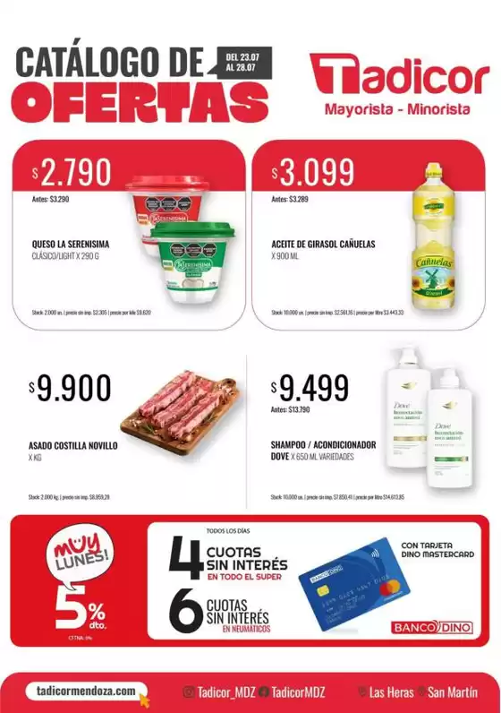 Catálogo Supermercados Tadicor | Ofertas Supermercados Tadicor | 2026-07-23T00:00:00.000Z - 2026-07-28T00:00:00.000Z