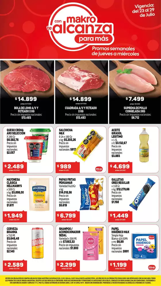 Catálogo Makro | Ofertas semanales | 2026-07-23T00:00:00.000Z - 2026-07-29T00:00:00.000Z