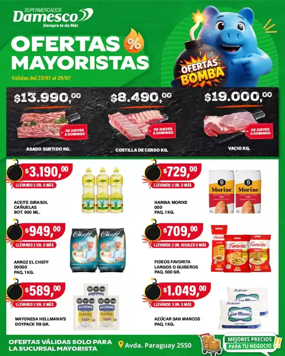 Catálogo Supermercados Damesco en José C. Paz | Ofertas mayorista 23 al 29 07 1 | 2026-07-23T00:00:00.000Z - 2026-07-29T00:00:00.000Z