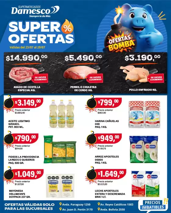 Catálogo Supermercados Damesco en José C. Paz | Ofertas minoristas 23 al 29 07 1 | 2026-07-23T00:00:00.000Z - 2026-07-29T00:00:00.000Z
