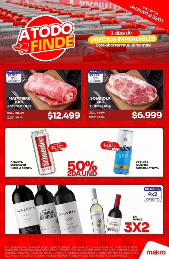 Catálogo Makro | A todo finde en Makro | 2026-07-24T00:00:00.000Z - 2026-07-26T00:00:00.000Z