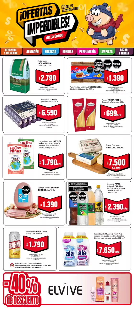 Catálogo Cooperativa Obrera | Imperdibles JUL2 | 2026-07-23T00:00:00.000Z - 2026-07-29T00:00:00.000Z