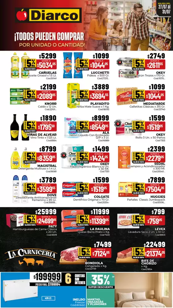 Catálogo Diarco | OFERTAS TDF | 2026-07-27T00:00:00.000Z - 2026-07-31T00:00:00.000Z