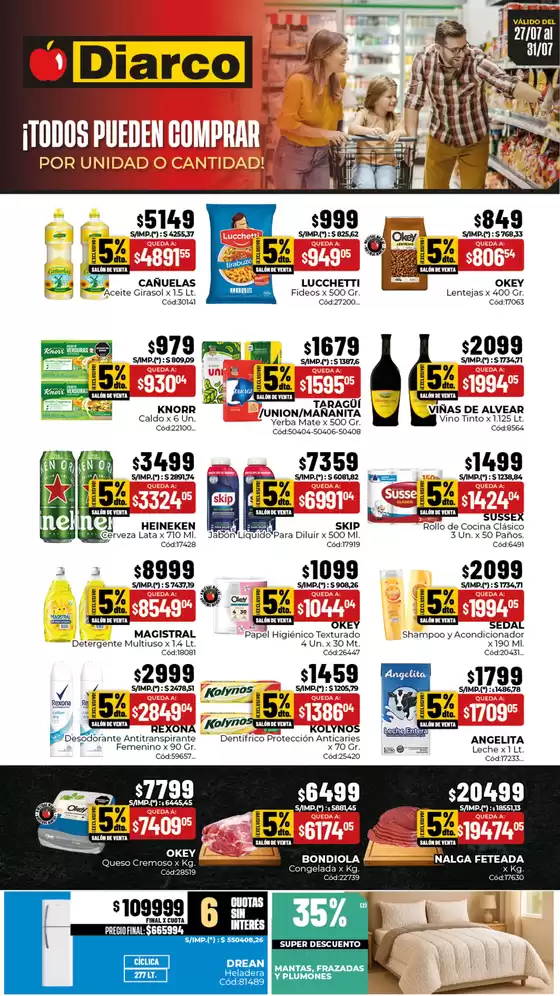 Catálogo Diarco en Neuquén | OFERTAS GBA | 2026-07-27T00:00:00.000Z - 2026-07-31T00:00:00.000Z